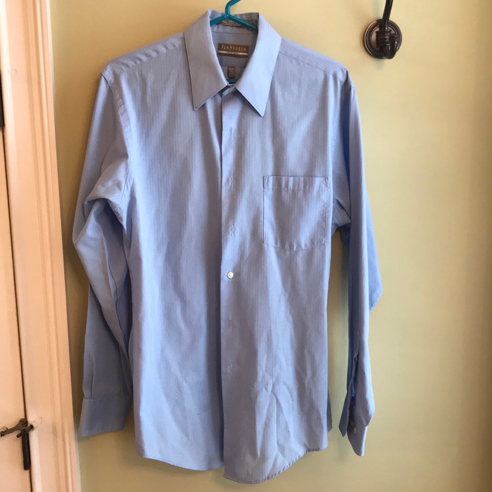 Blue Pin stripe Button down